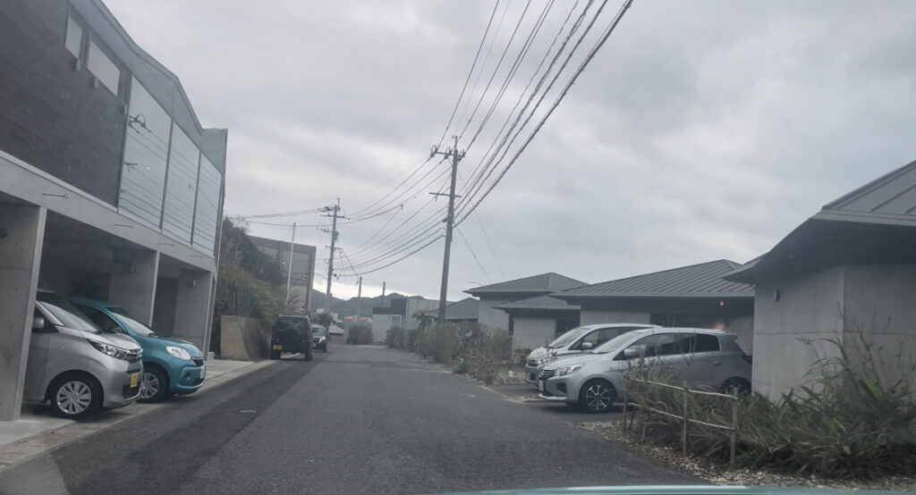 奄美大島の伝泊へ車で向かう道の画像